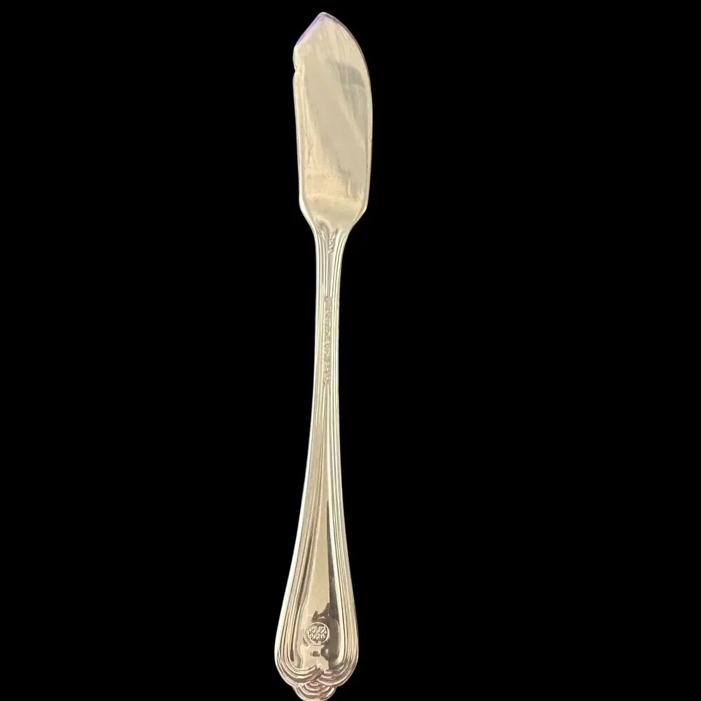 Pfaltzgraff FAIRISLE Flat Handle Master Butter Knife 6 3/4